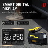 VacLife Tire Inflator for Car (12V) and Home (110V), DC/AC Portable Air Compressor for Car Tires, Bicycles, and Other Inflatables, Digital Air Pump with LED Light