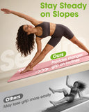 Yoga Mat with Strap, Non-Slip Pilates Exercise Mat, Tear-Resistant, 72" x 24", Pink