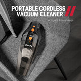 VacLife Handheld Vacuum, Car Vacuum Cleaner Cordless, Mini Portable Rechargeable Vacuum Cleaner with 2 Filters, Orange (VL189)